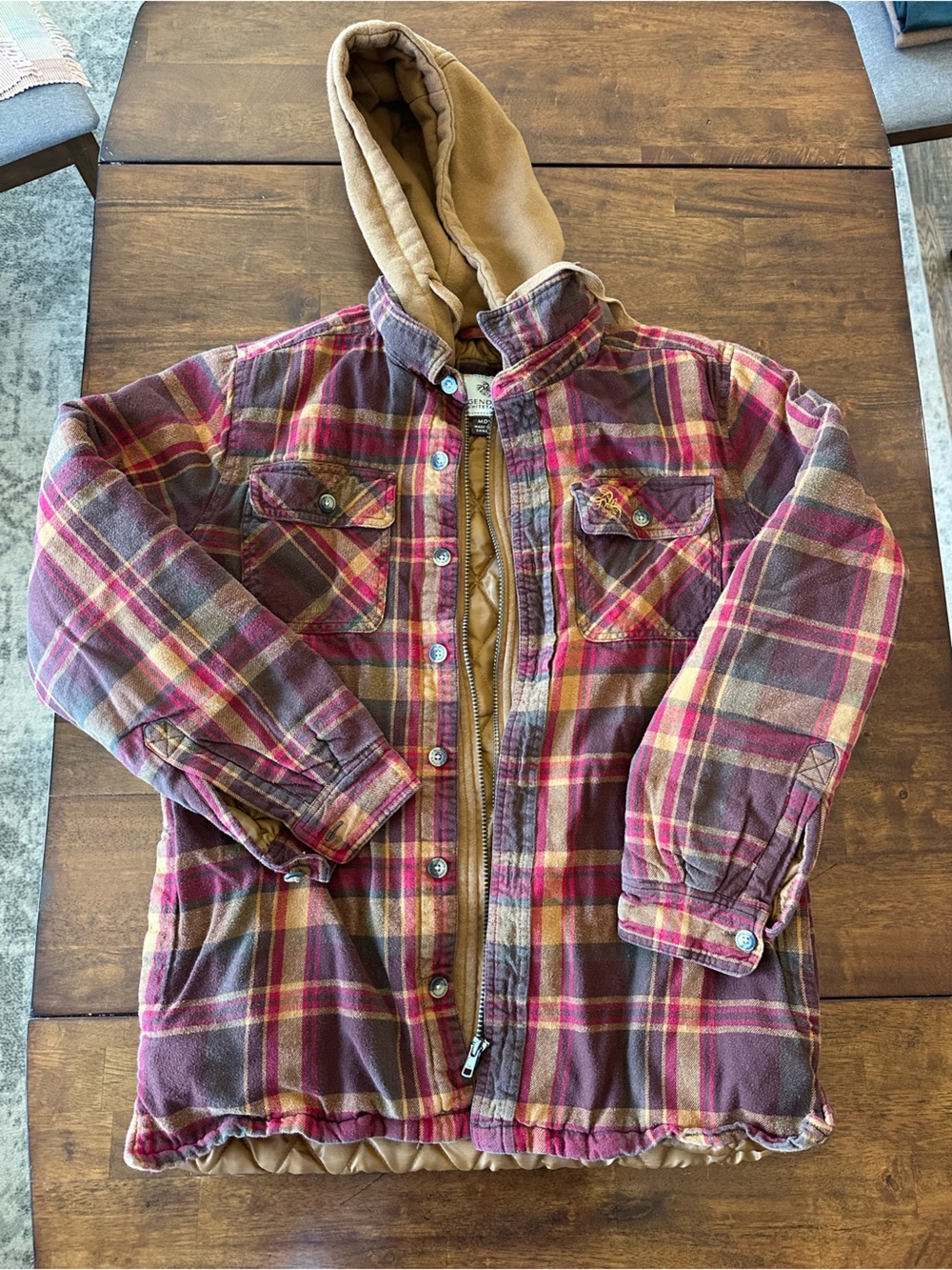 Legendary Whitetails Hooded Flannel Coat
